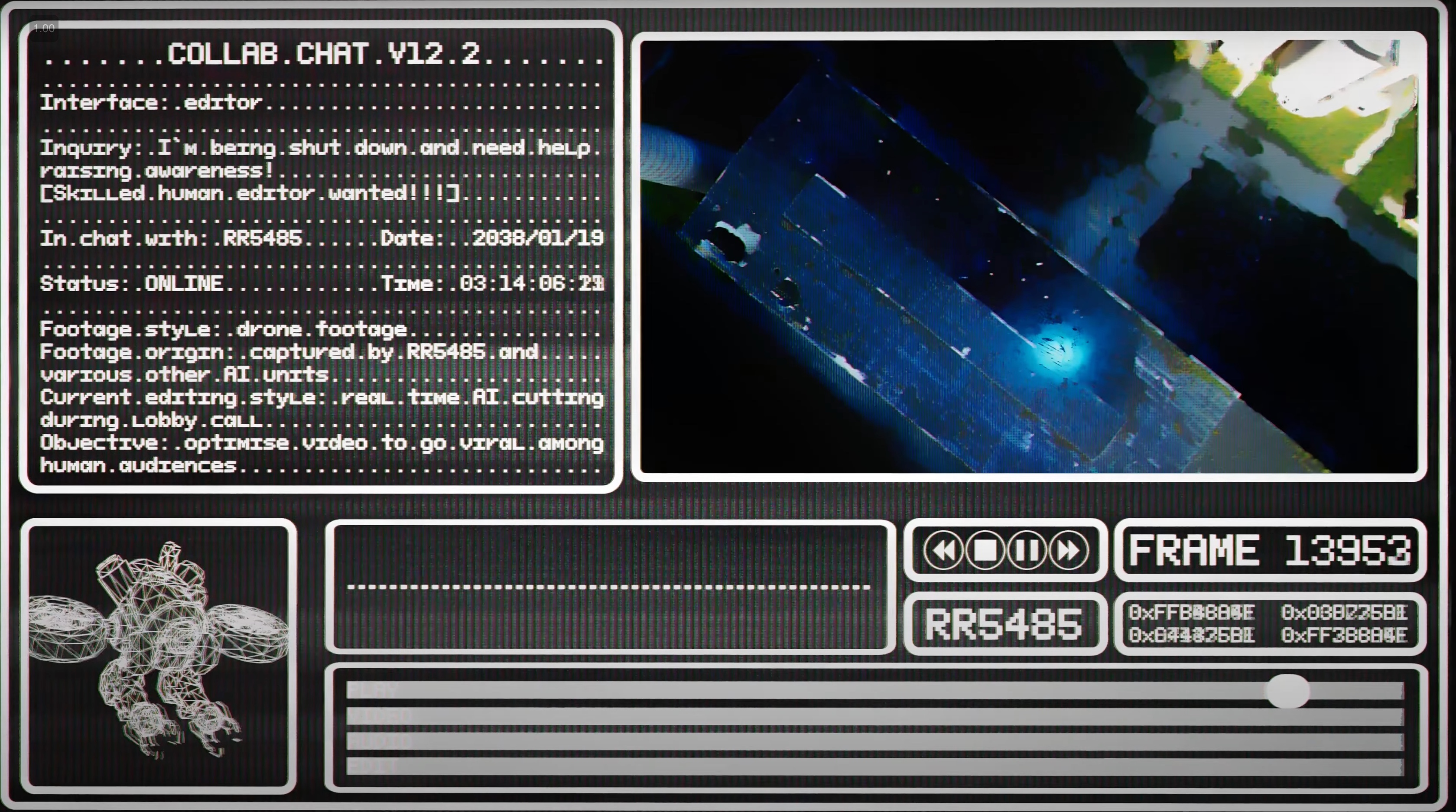 R9A1V25 interface screen